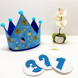 Corona de cumpleaños Peppa...