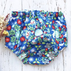 Cubrepañal Conejo y Flores